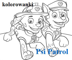 obrazek Psi Patrol kolorowanki